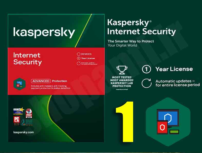 اینترنت سکیوریتی کسپرسکی 2021 - 1 کاربره kaspersky internet security 