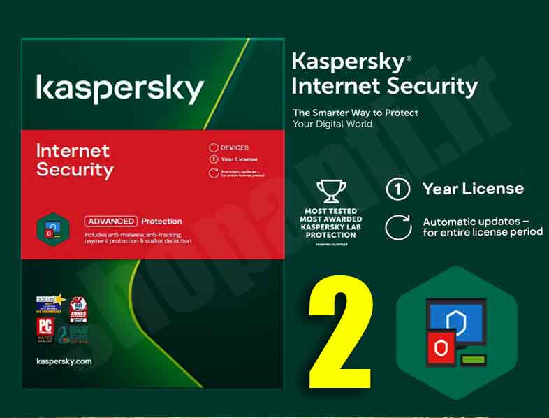 اینترنت سکیوریتی کسپرسکی 2021 -2 کاربره kaspersky internet security 