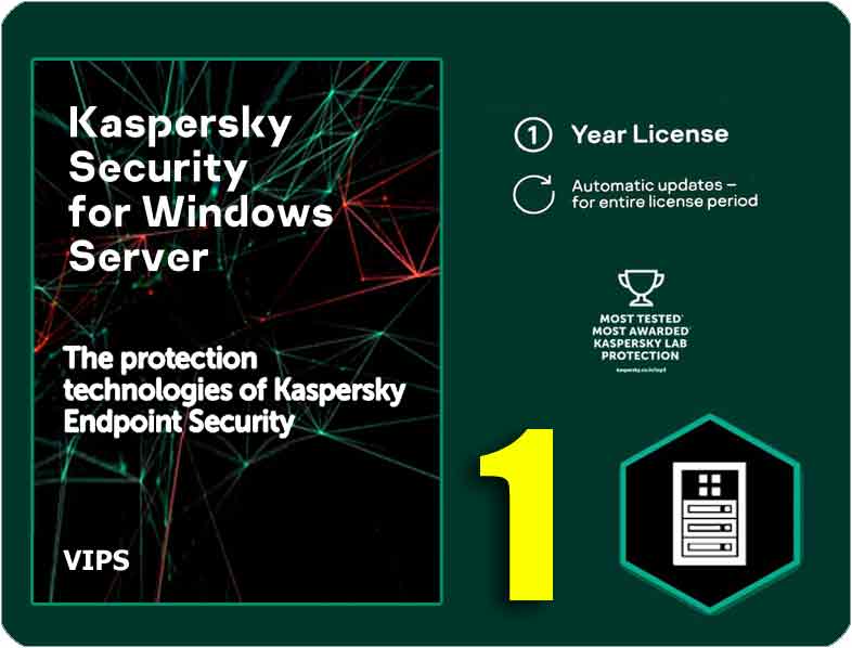 کسپرسکی فایل سکوریتی 1 کاربر Kaspersky File Security For Windows Server (VIPS)